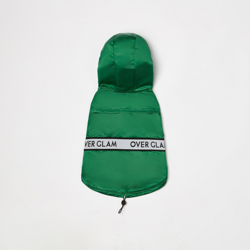 Dog rain cape raincoat jacket UK imports Over Glam clothes small and medium dog petisan