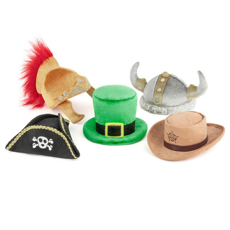 Headwear Toy PLAY American Pets Dogs Vocal Toys Green Hat Gladiator Pirate Hat Photo Decorations