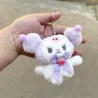 Галстук-бабочка персикового цвета Куроми + цепочка из бусин или плоская пряжка