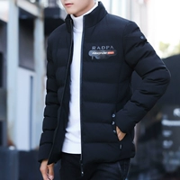 Áo khoác đứng nam mùa đông cộng với áo nhung dày ấm áp áo khoác cotton mùa đông chăn bông sinh viên Hàn Quốc xu hướng đẹp trai áo khoác bomber nam