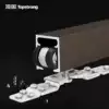 Top solid hanging wheel Sliding door sliding door hanging pulley Kitchen door track Wooden door hanging wheel 120kg slide rail accessories