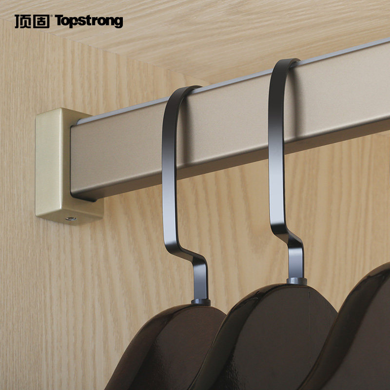 Top solid wardrobe clothes rail wardrobe crossbar cabinet non-slip hanging rod cabinet clothes pole to flange seat hanger pole accessories