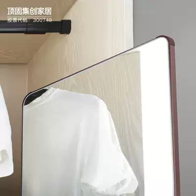 Dinggu mirror wardrobe full-length bedroom systemic mirror push-pull folding shen suo jing built-in closed full-length