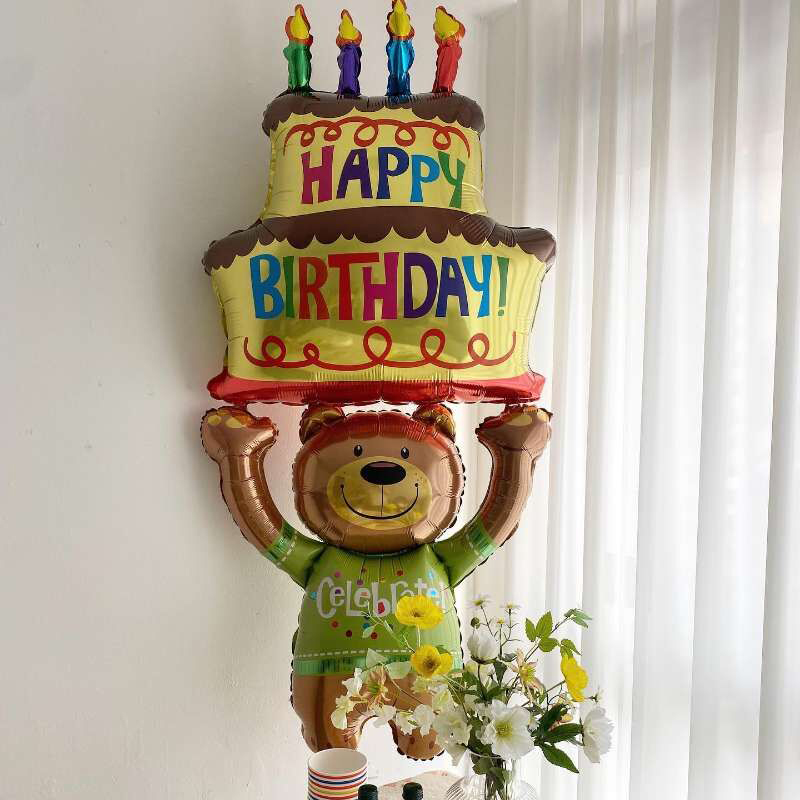 In cute bear handcupcake baby baby birthday party for boys and girls baby full moon decoration arrangement