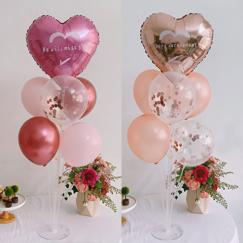 we will miss you lead cadres departure party ceremony party light-emitting table balloon