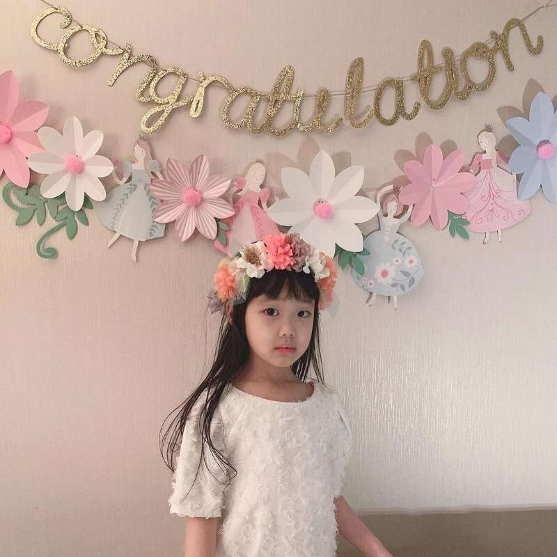ins flowers fairy princess birthday party children's holiday decorations laqi birthday dress scene arrangement-Taobao