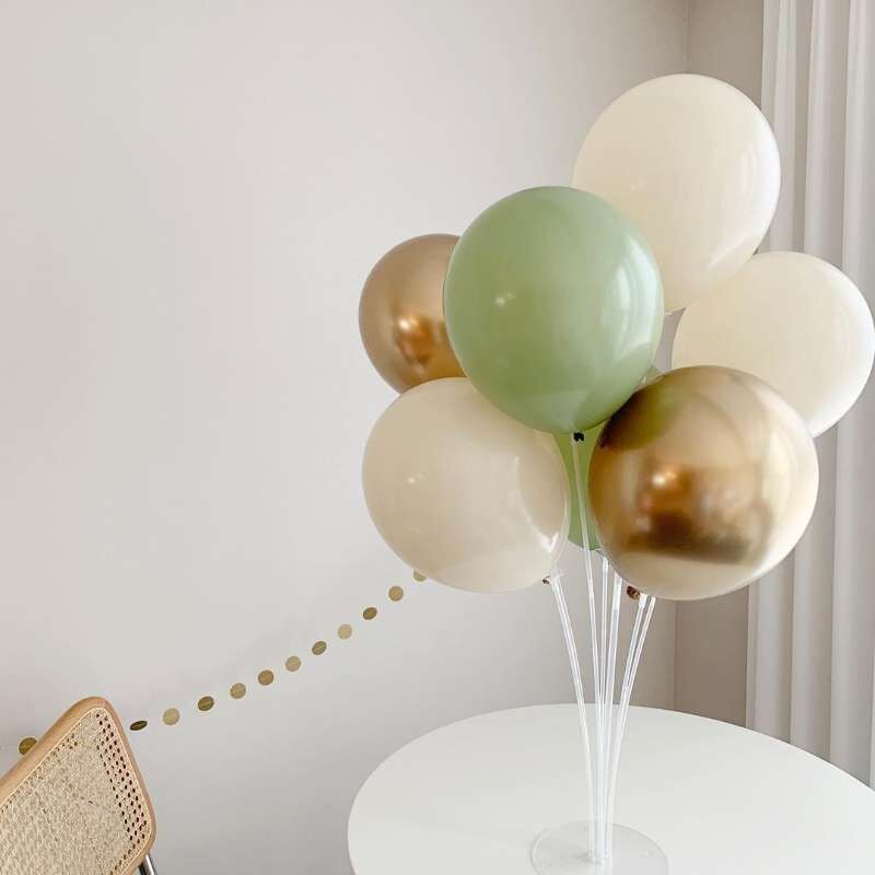 Xiaoqing New Birthday Party Picnic Balloon Day Company Party FriendsBalloon Balloon Steps Table Fluttered