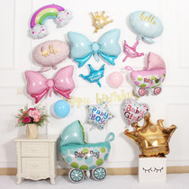 Birthday Arrangement Decoration Cartoon Butterfly Knot Balloon Party Dress Up Childrens Birthday Baggy Balloon BabySupplies