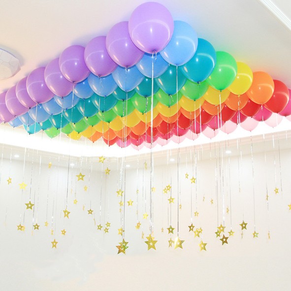 Wedding room roof decoration balloon set star pendant wedding room layout balloon combination set