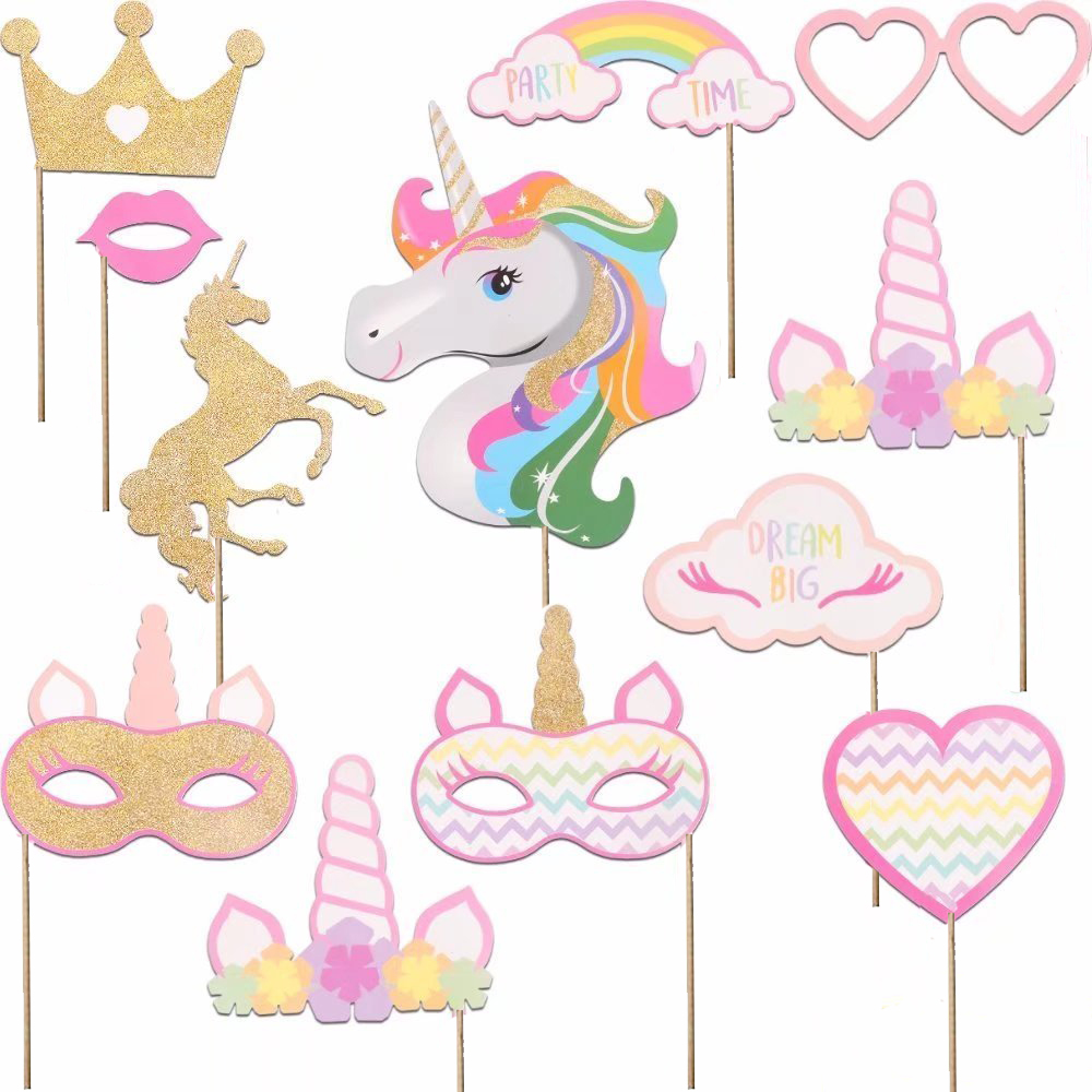 Teenage Girl Hearts Unicorn Shooting Props Birthday Party Wedding Bestie Party Wedding Bestie Party to Blame Props-Taobao