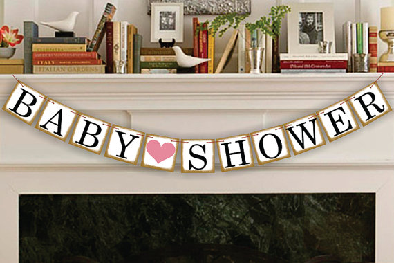 Europe and the United States hot sale BABY SHOWER male and female baby party birthday party letter Lahua Party