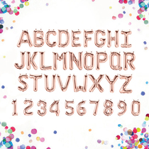 16 inch rose gold alphanumeric balloon customized bride and groom name wedding birthday party engagement