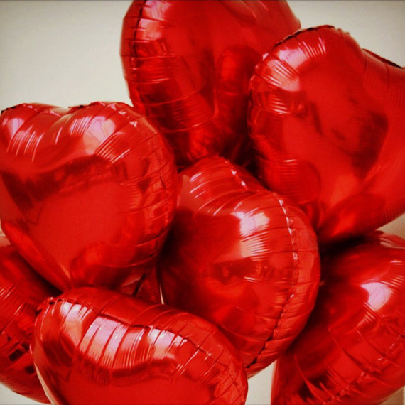 5 Inch 10 Inch Heart Shaped Aluminum Film Balloons Marriage Wedding Room Decoration Birthday Party Party Balloons