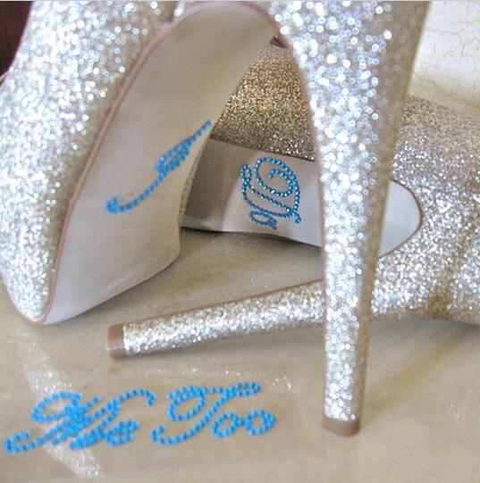 Creative rhinestone wedding shoe stickers wedding shoe decoration stickers glitter shoe stickers shoes stickers