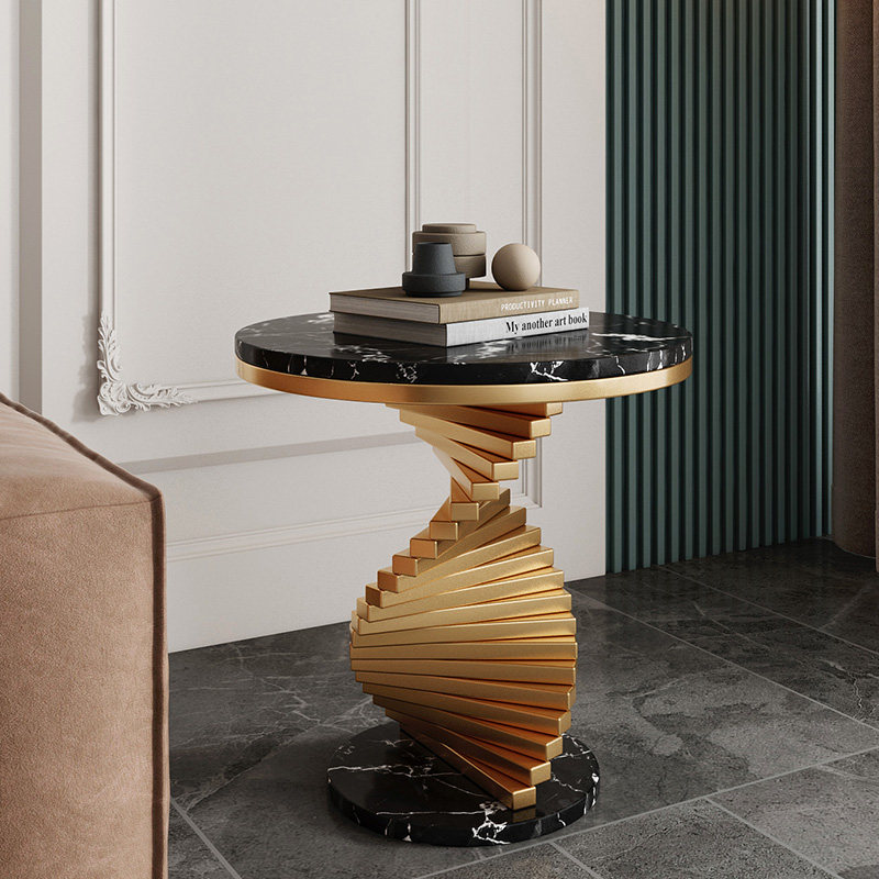 Italian Light Lavish Marble Edge A Few Creative Round Corner Few Hotel Room Sofa Next To Small Tea Table Tennis Red Round Table