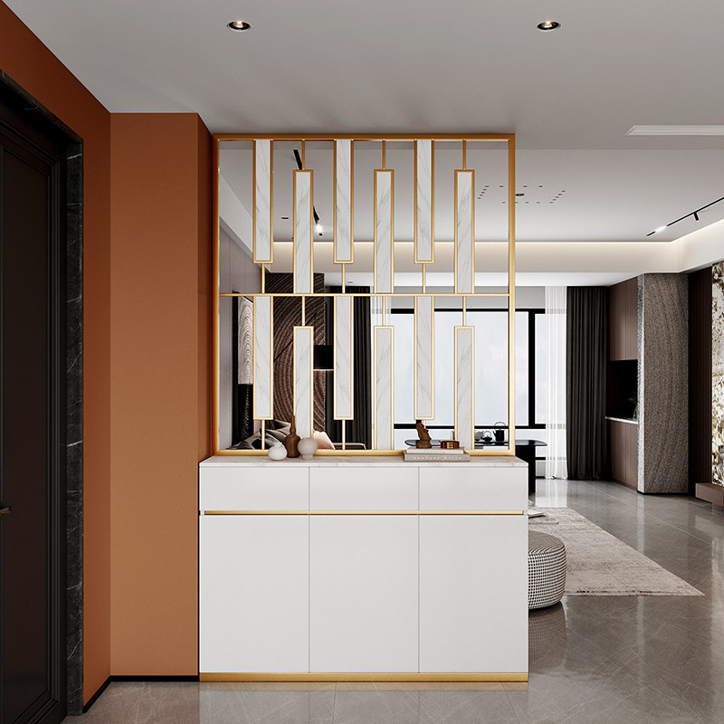 Light luxury entry to the seat closet shoe cabinet as a modern living room enter the door partition cabinet screen cabinet dining cabinet