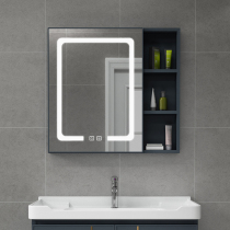 Space aluminum wall smart bathroom mirror cabinet combination separate configuration locker bathroom storage mirror lamp