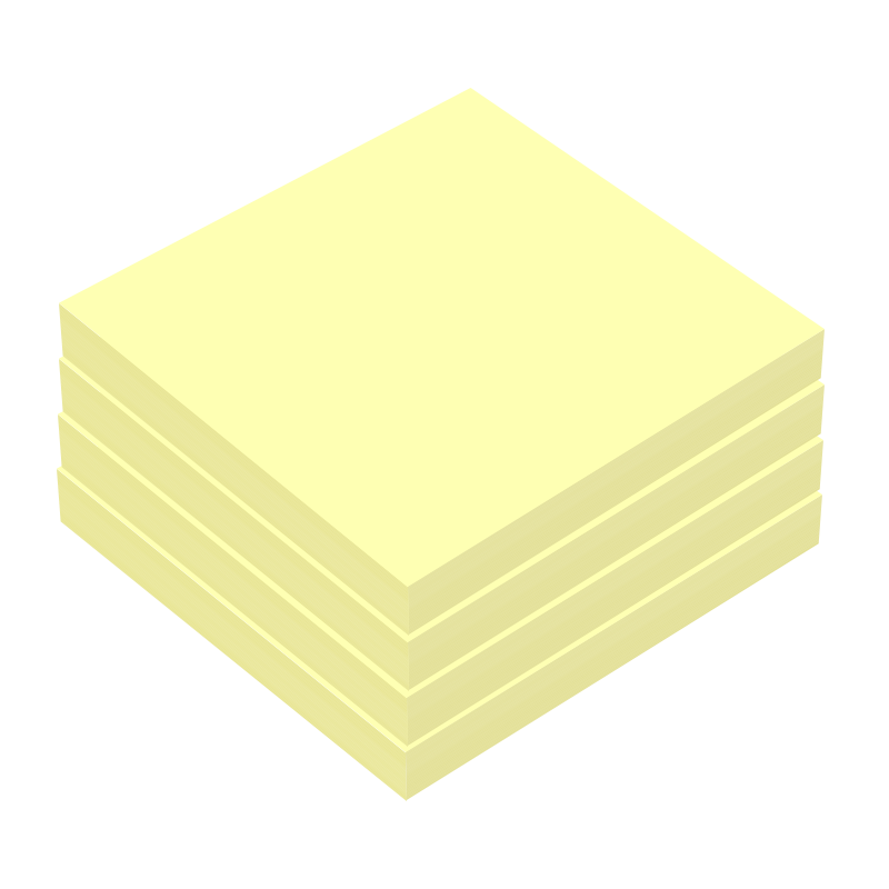 便利貼 100pcs 3×3inch 76×76mm 付箋 ふせん イエロー スリーエム(3M) ポストイット ポップアップふせん 付箋 詰替用