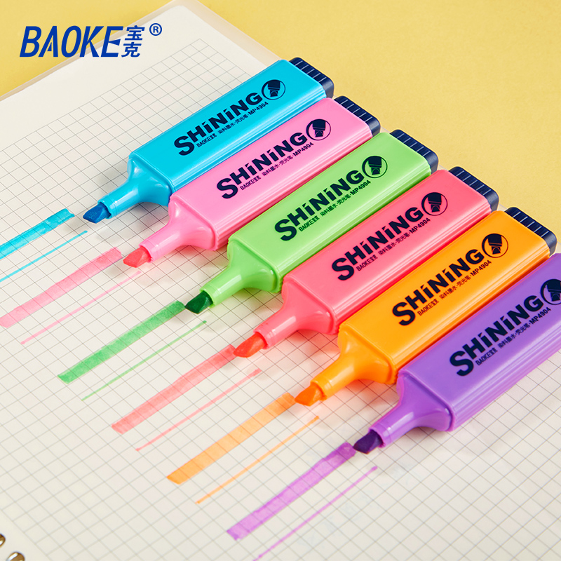 Bauck MP 4904 Color 7 - color visible fluorescent pen marked students pen pen