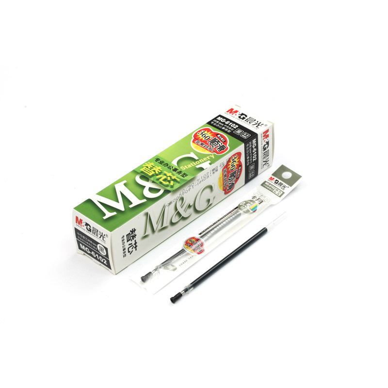 Chenguang neutral refill MG-6102 water refill 0 5mm signature refill bullet 20 packs