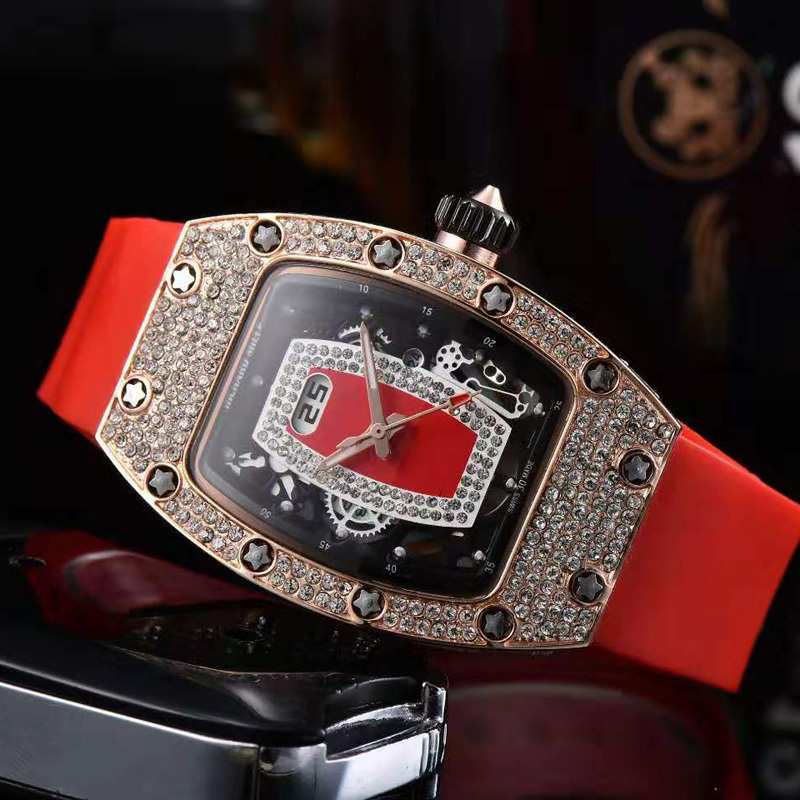 Fashionable Women's Popular European and American Rhinestone Series Quartz Watch Brand Fashion Watch Rm Precision Quartz Watch
