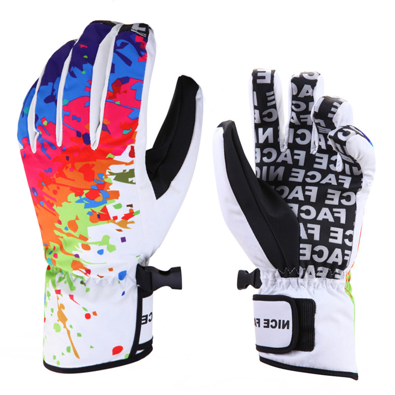 Professional Outdoor Sports Ski Gloves Winter Windproof waterproof and warm anti-cold thickened male and female Mountaineering cycling