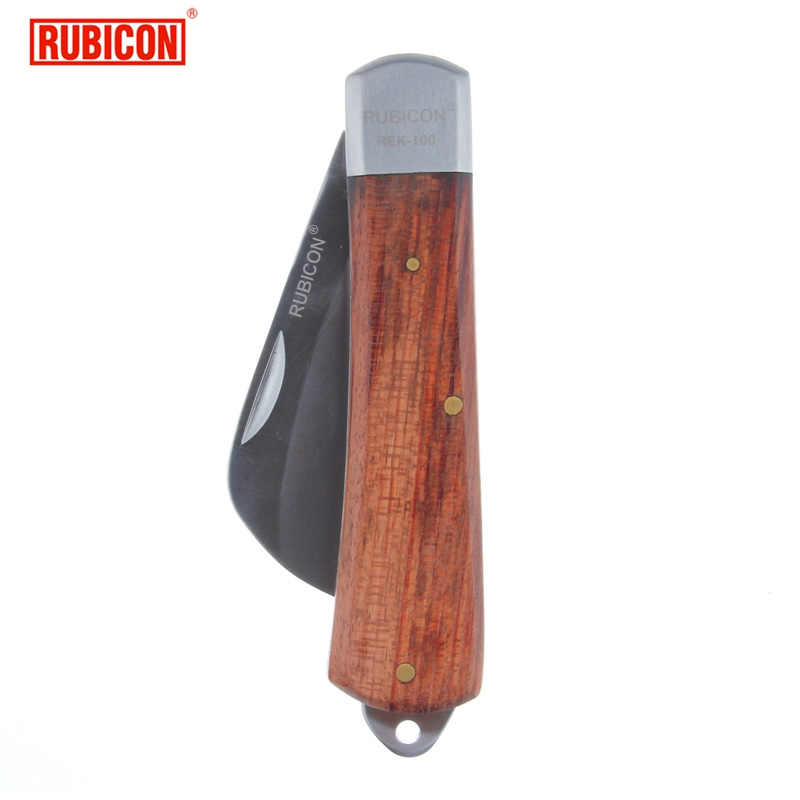 RUBICON Robin Hood Hand Tool Day Style Stainless Steel Electrician Knife REK-100 Bend Edge