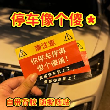 Parking Like a Fool, Prank, Disorderly Parking, Violation Parking Ticket, Venting Punishment, Paper Card, No Parking Card, Road Rage Man