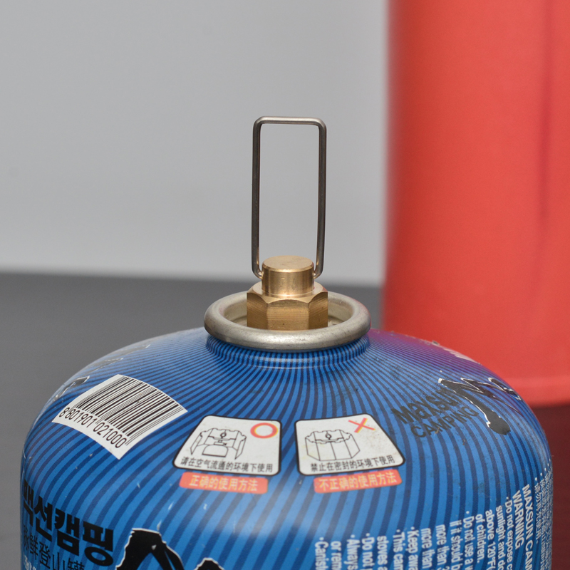 Camper furnace flat canister jam block air leakage high mountain gas tank one-part converter block hat outdoor furnace accessories