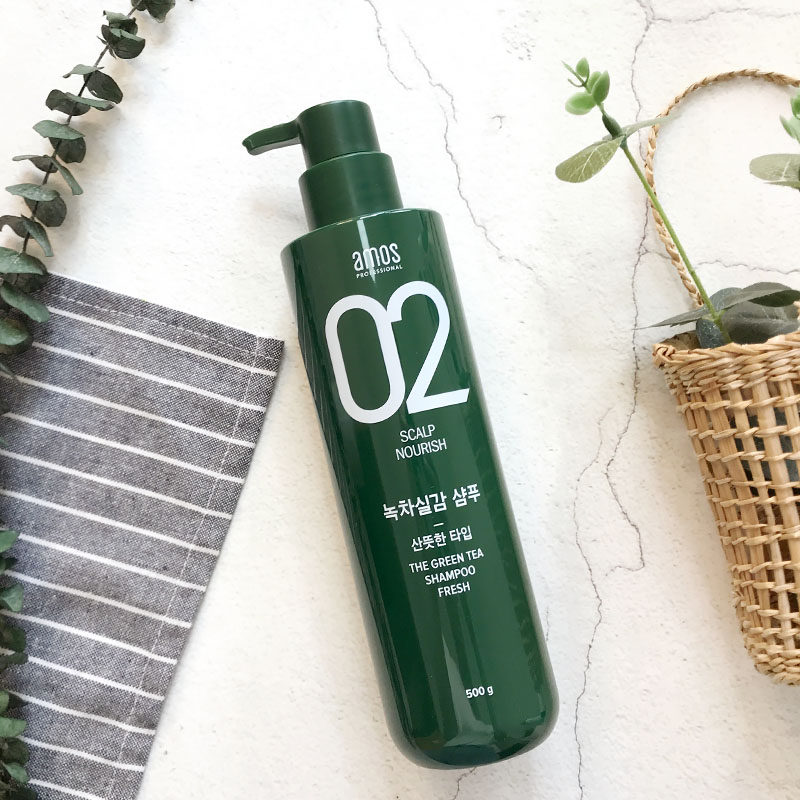 (Spot) New version of Love Jasmine AMOS Love Mel 02 Green tea Control Oil Cuttings Anti-Itch Anti-Oily Shampoo