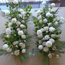 The new stage road introduces the flowers the Chinese style the Red Wedding the wedding ceremony the long flower