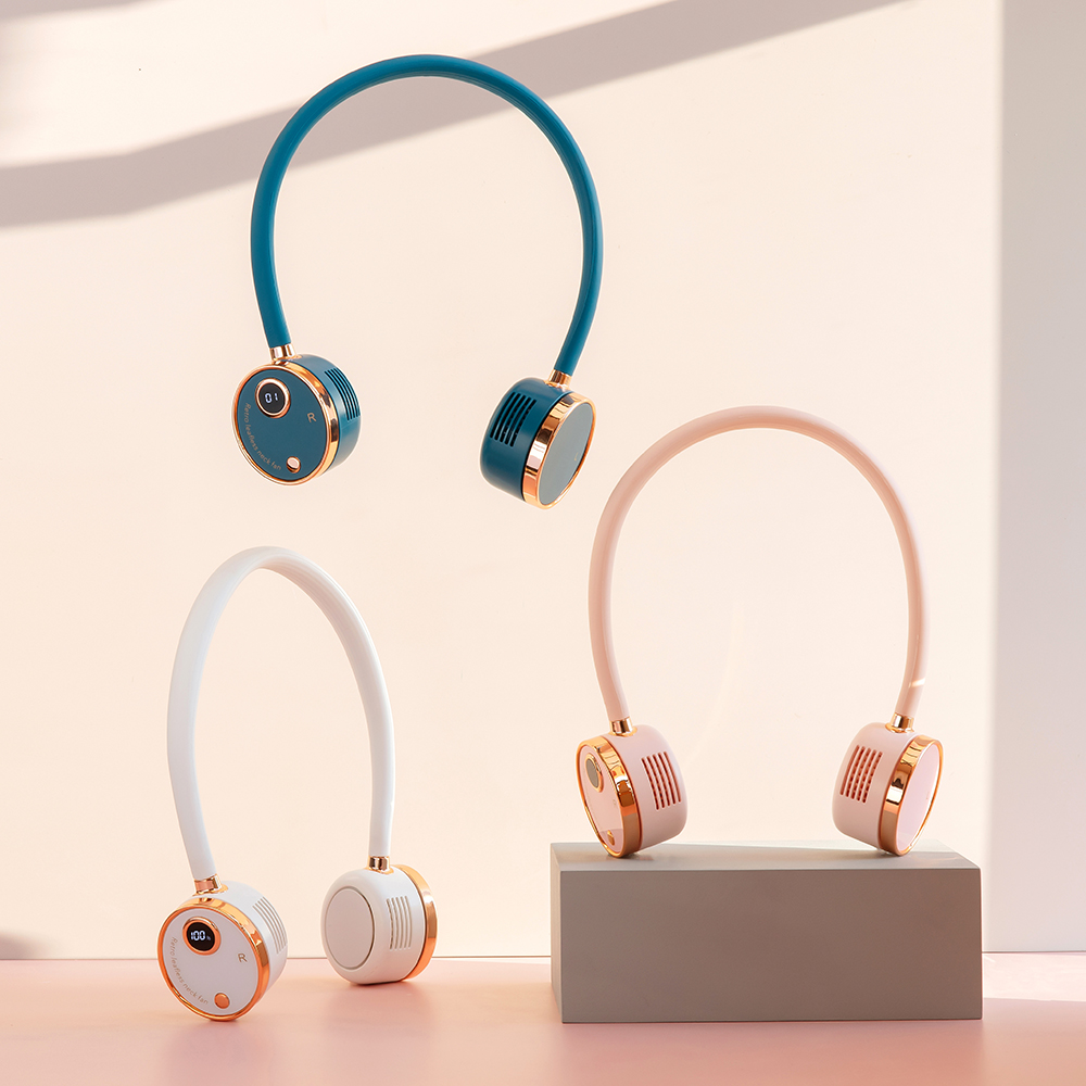 Xiaomi hanging neck small fan portable lazy ultra-quiet USB charging student gift office mini fan