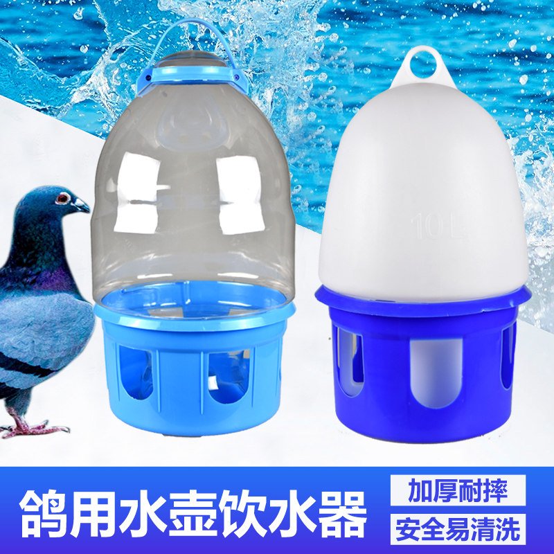 Pigeon supplies utensils pigeons pigeons with a kettle to feed water drinker homing pigeons automatic drinking kettle large thickened and resistant to falling