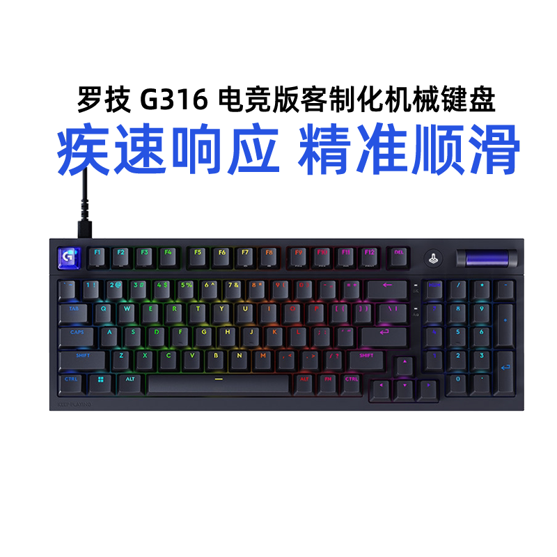 Logitech G316X Gaming Version Customized Mechanical Keyboard 8Khz Wired DIY Hot-Swappable Dedicated for Gaming