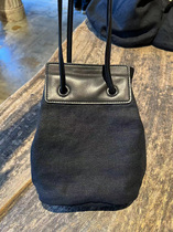 Japanese artsscience mini parquet buckets of calf leather linen made of small women