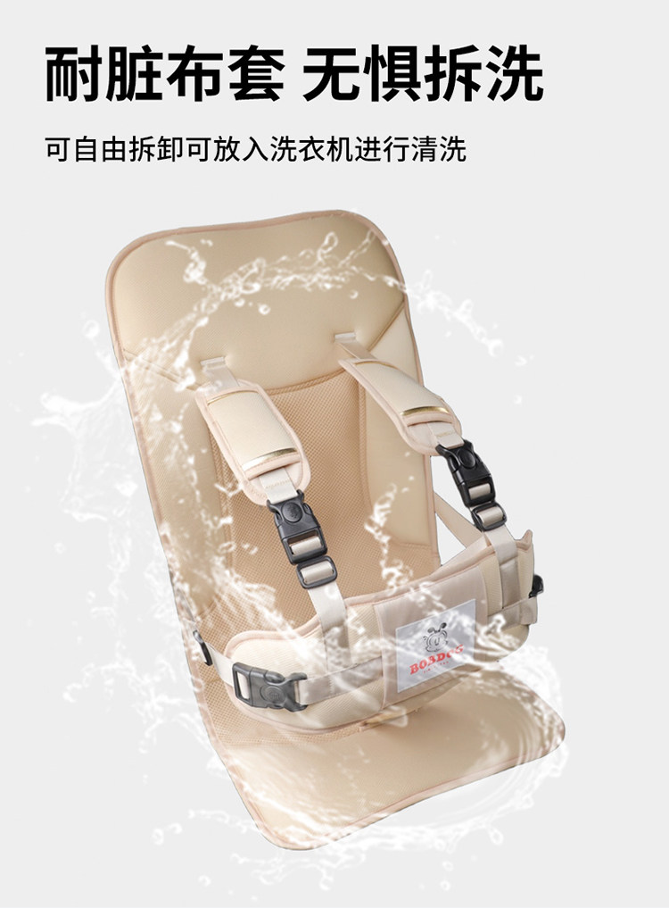 Portable child seat, baby car safety belt, simple car seat cushion for 0 to 6-year-old children