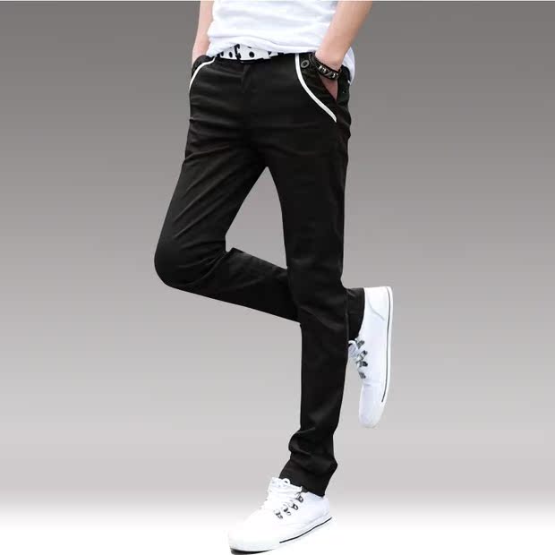 Mùa hè mới chân quần phù hợp với quần nam kinh doanh quần âu quần dài Hàn Quốc Quần thẳng nam màu đen áo suit nam