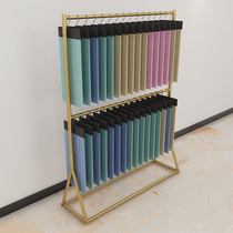 Fabric sample display rack Floor-standing scarf scarf display rack curtain fabric elevator shelf color plate display rack