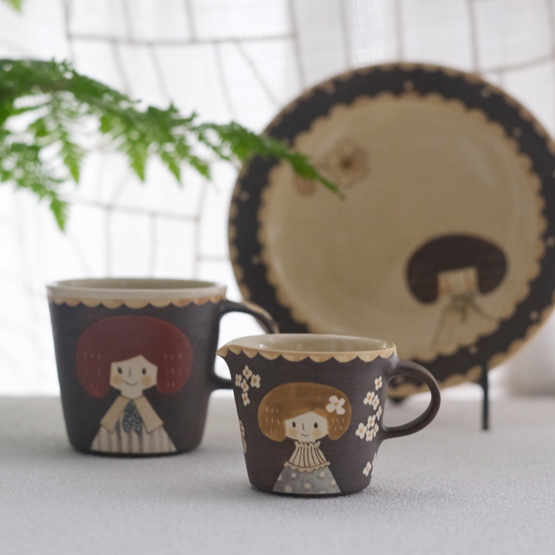 In-Stock in Japan: Popular Japanese Ceramic Artist Eiyo Tadako's Hand-Painted Tea Bowl, Mug, Brooch