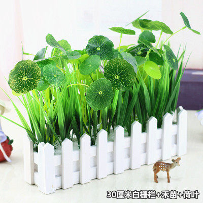 Plastic fake floral bouquet dried flower bouquet emulated plug-in art suit Living room home adornment Wood fence Furnishing Pendulum