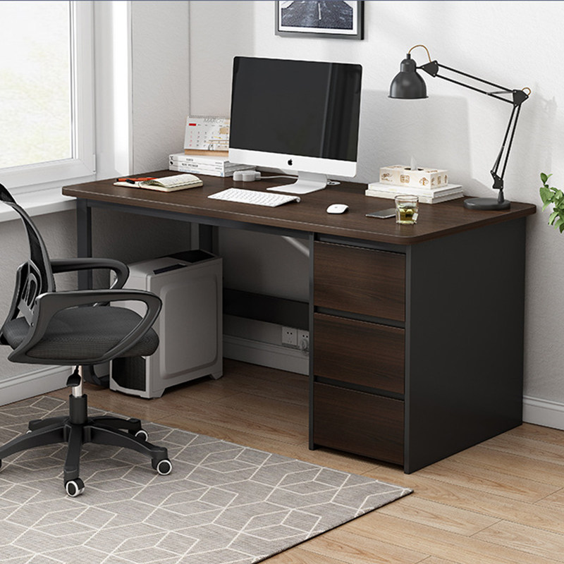 Desktop computer desk Simple home desk with drawer Student bedroom Study desk Chair Combination desk