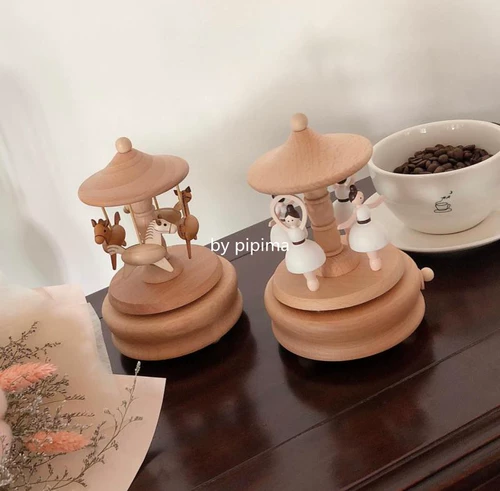 Мама мама вставьте деревянную музыкальную коробку домой детская комната карусель музыкальная коробка