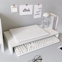 Dormitory desktop storage ins laptop increased shelf dormitory display rack widened padded artifact