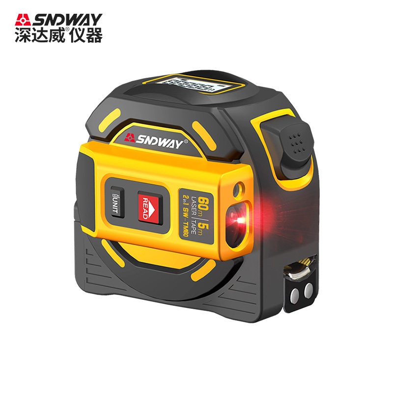 Dewey handheld infrared laser ranging meter size two in one number of display distance measurement meter measuring meter