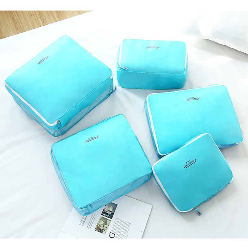 Suitcase storage five-piece suitcase multi-functional storage bag zipper bag trolley box finishing bag men and women