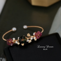 Strange spring and summer fashion simple bracelet New Tide tourmaline opening adjustable female hand jewelry