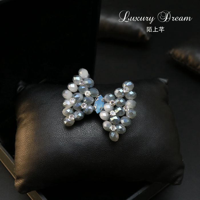 Mini kim nhỏ trâm cài áo sơ mi cardigan chống ánh sáng khóa kim pin Kim cương trang sức hợp kim huy hiệu cài áo vest