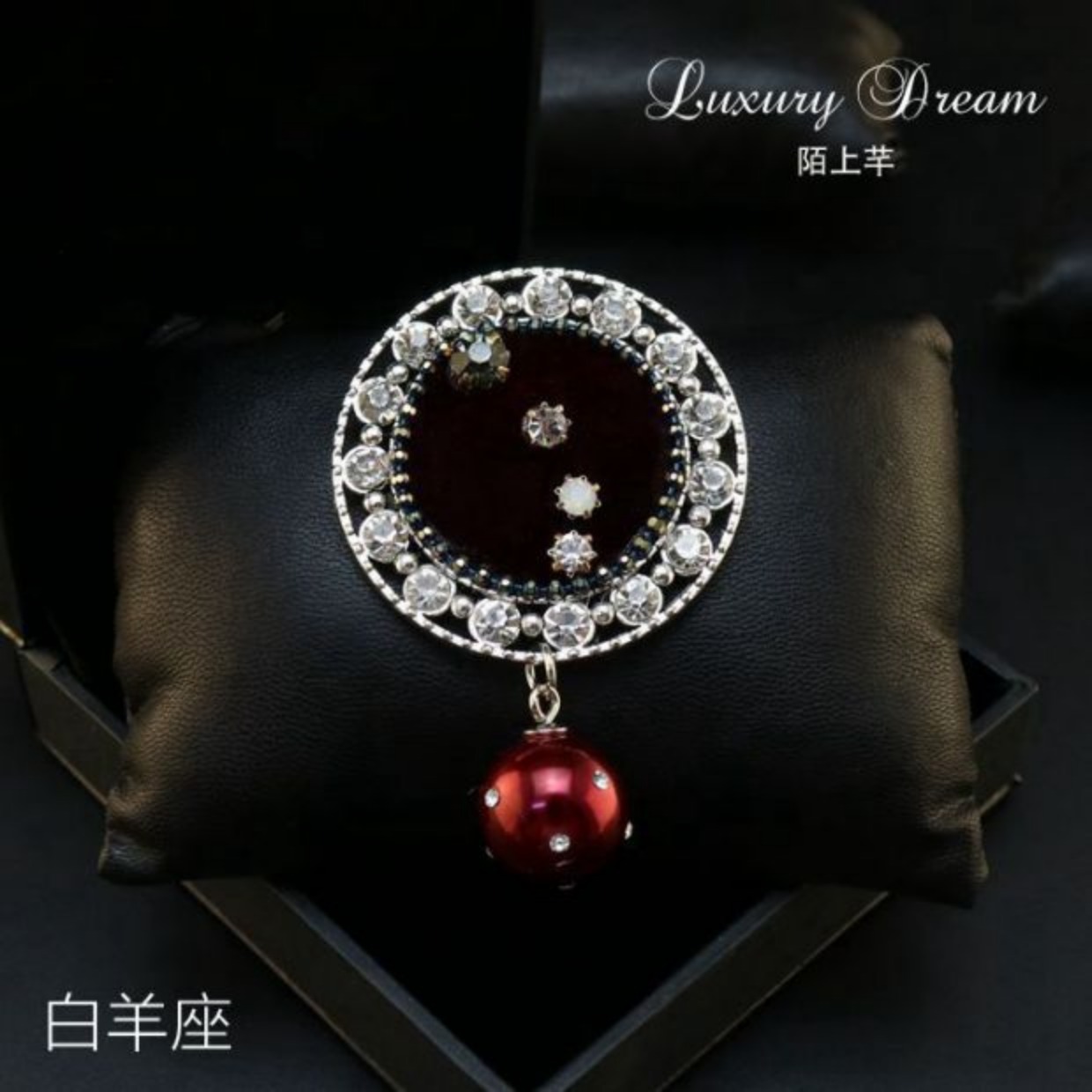 Chòm sao trâm cài trang sức Hợp kim rhinestone ngọc trai tròn trâm Áo choàng cổ áo len pin pin với phụ kiện nữ cài áo nữ