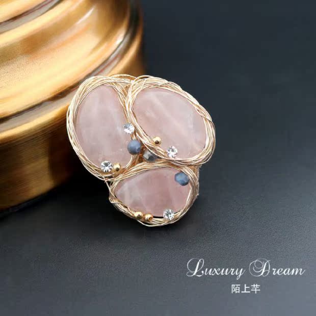 芊 Bản gốc nhỏ trâm cài trâm bằng đá tự nhiên trang trí pin Hàn Quốc Phụ kiện quần áo sang trọng cài áo chanel