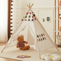 Childrens hand-painted Indian tent kindergarten outdoor activities graffiti props game house photo props